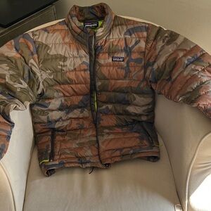 Patagonia Camouflage Insulated Jacket - Olive/Brown/Blue